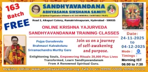 163rd Yajurveda Sandhyavandanam Classes